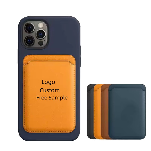 Orange MagSafe Magnetic Card Holder Wallet for iPhone | Dubai