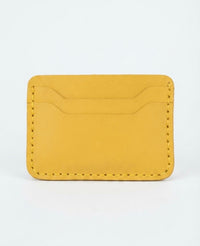 Slim Top Grain Cowhide Leather ID Card Holder – Minimalist Mini Wallet